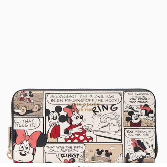 Kate Spade Disney X Kate Spade New York Mickey Mouse Large Continental Wallet - Picture 5 of 16